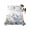 White, variant on Blue Floral Spring Twim Size Flat Sheet, Wrinkleproof & Fadeproof Cooling Flat Bed Sheet Only, Summer Botanical Flower Vintage Breathable Soft Bedding Top Sheets 66 x 96 Inches