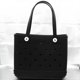 thumbnail image 3 of Bolsa de playa Boggs Extra grande, cesta de playa EVA de viaje de verano, bolso de mano para Picnic para mujer, bolso de hombro lavable impermeable con agujeros, 3 of 5