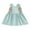 Blue, variant on Gureui Little Girls Easter Princess Overall Dress, Baby Sleeveless Square Neck Bunny Embroidery Suspender Dress