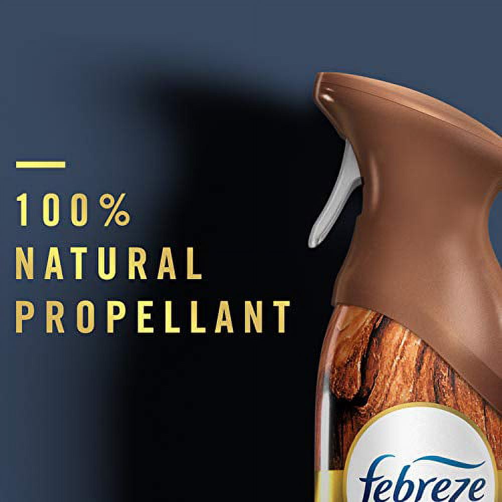 Febreze Air Freshener Spray, Wood, Odor Eliminator, 3 Count