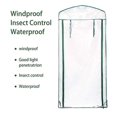 thumbnail image 3 of Cubierta de Repuesto Yuxing para Invernadero Enrollable con Cremallera 4 Niveles PVC Transparente 27 x 19 x 64 Pulgadas, 3 of 5