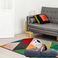 thumbnail image 4 of 2 Pack Guinea Pig Washable Bed Mat, Warm Fleece Pad for Bunny, Rat, Hedgehog, Chinchilla, Reusable Soft Rabbit Bedding& Accessories 9.8’*11.8’ Black White, 4 of 4