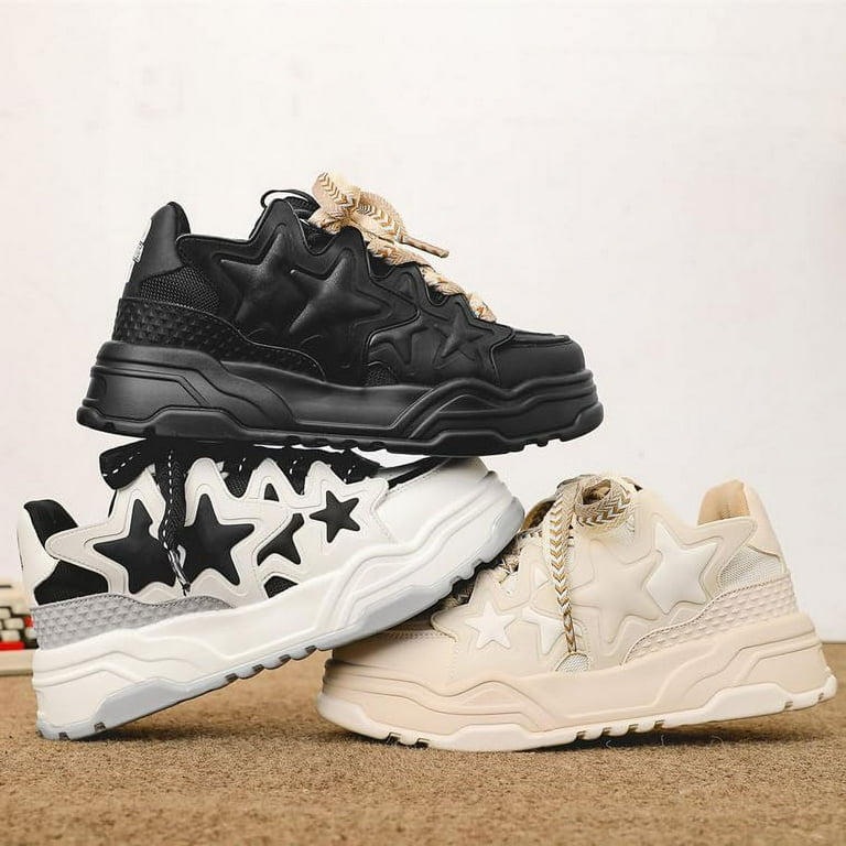 Star Shoes Walking Sneakers for Women Chunky Wedge Platform Star Shoes Walking Sneakers for Women Chunky Wedge Platform