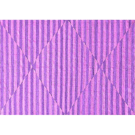 Ahgly Company Indoor Rectangle Solid Purple Modern Area Rugs, 5' x 7'