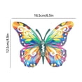 thumbnail image 3 of Rirozkan Metal Butterfly Wall Decor, Colorful Garden Art, Iron Wall Sculpture, Rust-Resistant Yard Fence Ornament for Outdoor Courtyard and Patio, 3 of 6