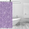 thumbnail image 2 of Shower Curtain, Purple lightning Glitter A Waterproof Fabric Plastic Shower Curtain, Drying Fast Bathroom Curtain with 9 Buttonholes, Ruffle Shower Curtain 60x72in, 2 of 8