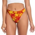 thumbnail image 1 of Fotbe Vintage maple leaves autumn Tanga Sin Costuras para Mujer con Estampado – Panties Invisibles, Transpirables y Cómodos para Uso Diario-4X-Large, 1 of 6