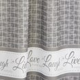 thumbnail image 4 of Live Laugh Love Window Tier and Valance Set - 24” - Gray - 3 Pieces, 4 of 4