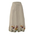 thumbnail image 4 of YUANGUANST Womens Dress Pants Holiday Style Retro Linen Floral Ethnic Print Casual Pants For Women – Comfortable Relaxed Fit Perfect For Summer Beach And Vacation Wear Office Slacks, 4 of 4