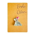 thumbnail image 1 of Glow in Dark Easter Gift Card, Resin Rabbit Pocket Card with Greeting Message, Decorative Keepsake for Holiday Gift Giving, 1 of 7