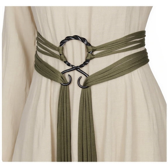 Viking Troll Cross Waist Belt Medieval Norse Rope Belt for Women, Renaissance Costume Accessories for LARP Cosplay & Festivals