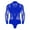 Blue, variant on Men's V Neck Latin Modern Dance Leotard Shiny Rhinestone Jazz Rumba Ballroom Shirts Bodysuits Samba Salsa Tango Jumpsuit