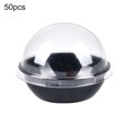 thumbnail image 2 of Travelwant 50Pcs Clear Plastic Single Individual Cupcake Muffin Dome Holders Cases Boxes Cups Pods, 2 of 7