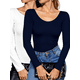 thumbnail image 1 of Set 2 Blusas Mujer Manga Larga Interior Térmico Invierno Dama, 1 of 9