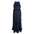 thumbnail image 3 of Womens Maxi Dress Sleeveless Tiered Beach Dress Casual Loose Swing Boho Smocked Ruffle Womens Long Dresses Casual Women Party Dresses Short Maxi Dress for Women Cute Shirt Dress Womens Short Sleeve, 3 of 4