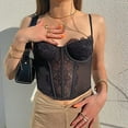 thumbnail image 2 of Oversized Tshirts for Women Fashion Top Women Baggy Top Women 3xl Alien Top Shirts for Women Muscle Womens Ladies Vest Wrapped Chest Lace Solid Color Sling Corset Top, 2 of 8