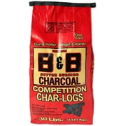 "B & B Charcoal 00106 Competition Char-logs Charcoal Briquettes, 30 Lbs"