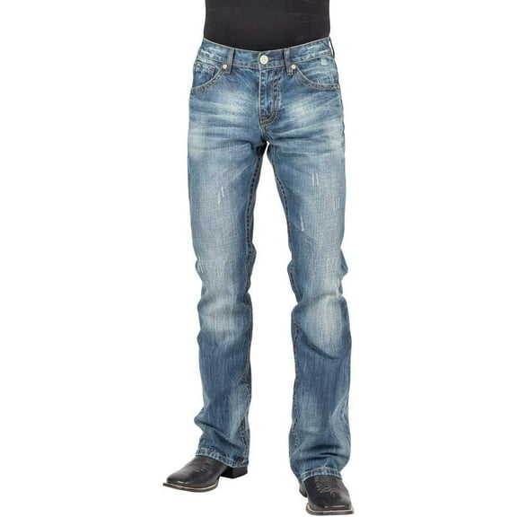 Stetson Men's Modern Fit Boot Cut Jeans - 11-004-1312-4070 Bu