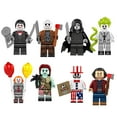 thumbnail image 2 of Horror Minifigure Building Block, Ghostface Jason Chucky Horror Action Figure Building Halloween Educational Toys Collection Gift Holiday 8PCS Set B, 2 of 12