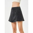 thumbnail image 5 of Female High Waist Denim Skorts Skirt Shorts Dark Gray XL, 5 of 8