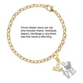 thumbnail image 2 of Delight Jewelry Silver-tone Love with Vanilla Cupcake - Gold-tone Clip on Charm with Mini Year 2025, 2 of 4
