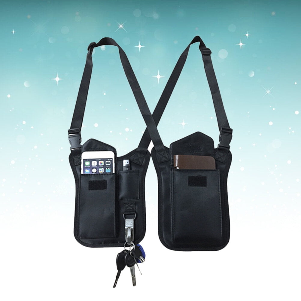 Armpit Bag Nylon Upgraded Multi purpose Hidden Underarm Shoulder Bag Concealed Pack for Men Women Black Walmart