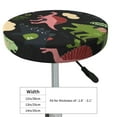 thumbnail image 4 of Fotbe Cute Dinosaurs Stool Covers Round,Waterproof Round Bar Stool Covers Bar Chair Covers Washable Stool Cushion Slipcover for 12-14 Inch Chair-14 inch, 4 of 7