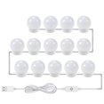 thumbnail image 1 of LNGOOR desk lamp Bulb Vanity Lights For DIY Lighted Makeup Vanity With Dimmable Lights Plug In Makeup Light For Bathroom Wall led lights127 table lamp, 1 of 4