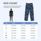 thumbnail image 4 of Balery Dark Blue Christmas Pantalones de pijama para hombre, pijama ultraligero, pantalón de descanso-Large, 4 of 6