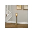 thumbnail image 3 of Elegant Glass Hurricane Candle Holder for Home Decor - Decorative Tall Pillar Candlestick Holder for Dining Room - Modern House Accent for Console Table and Living Room Decor - 34", Gold, 3 of 13