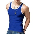 thumbnail image 6 of Afdoent Mens Tank Tops Men's Wear Slim Casual Sports Summer Matching Color Undershirt Vest Breathable, 6 of 8