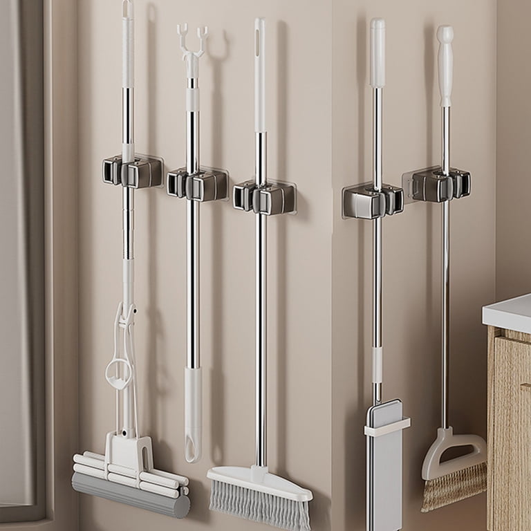 RuiJiao Mop and Broom Holder Wall Mount, Heavy Duty Broom Hanger