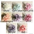 thumbnail image 3 of DIY Silk Autumn Fake Peony Hydrangea Artificial Rose Flowers Bride Bouquet LIGHT PURPLE, 3 of 8
