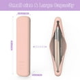 thumbnail image 2 of ETAOLINE Travel Makeup Brush Holder Silicon Portable Cosmetic Face Brushes Holder Soft and Sleek Makeup Tools Organizer (Pink), 2 of 5
