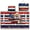 Eagle Star American Flag, variant on COEQINE Quilted Golf Cart Seat Cover, Folds Like a Bag with Handle for Easy Carry, Universal Fit 51.2"x30.3" for EZGO Yamaha Club Car 2-Seaters, 4 Pockets, Eagle Star USA US American Flag