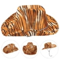 thumbnail image 2 of Tiger Cowboy Sombrero Animal Tema novedoso Faux Tiger Tigre Print Cowboy Sombrero Decorativo Sombrero decorativo, 2 of 4