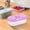 Purple, variant on HOARBOEG 5Pcs Clear Fridge Organizer Bins with Dividers, Stackable Kitchen Storage Box for Food, Snacks, Fruits, Vegetables, Airtight