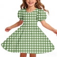 thumbnail image 7 of QSXADF Girls' Summer Casual Dress Sundress Children's Round Neck Sleeve Short Sleeved Dress Classic Back Girl Summer Dress Summer Outfits, 7 of 7