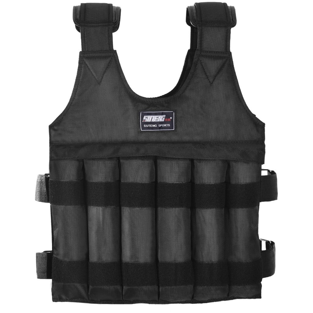 Adjustable Weighted Vest for Workout and Exercise Training for Men and Women 110LB Fitness Body Weight Vest for Running Jogging Walking