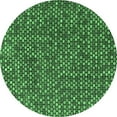 thumbnail image 1 of Ahgly Company Indoor Round Abstract Emerald Green Modern Area Rugs, 6' Round, 1 of 4