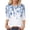 C-White287, variant on DHFJKG 3/4 Sleeve T Shirts For Women Crew Neck Floral Printed Loose Fit Spring Summer Top Bohemian Beach Vacation Clothes Versatile Tops