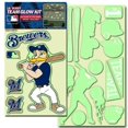 thumbnail image 1 of Milwaukee Brewers Decal Lil Buddy Glow in the Dark Kit, 1 of 1