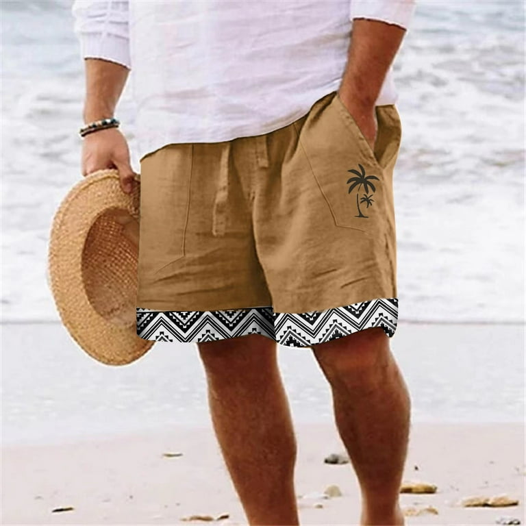 JUNEYUNG Red And White Striped Shorts Mens Designer Shorts For Men Slim Fit Linen Shorts For Men Cool Clothes Mens Drawstring Pants Chinos Gifts for Men Sale Promotion Walmart
