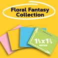 thumbnail image 3 of Post-it Notes, Floral Fantasy Collection, 1 3/8 in x 1 7/8 in, 12 Pads, 3 of 11