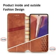 thumbnail image 6 of Dteck Case For Samsung Galaxy Note 20 Ultra(6.9 inches),Luxury Leather Wallet Card Holder Flip Cover Protective Shockproof Kickstand Phone Case ,Brown, 6 of 7