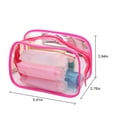 thumbnail image 2 of Clear Toiletry Bag Waterproof Portable Makeup Pouch Cosmetic Bag for Women, 2 of 10
