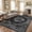Black, variant on UERMEI 8x10 Washable Area Rugs for Living Room, Modern Vintage Printed Rug, Vacuum-Friendly, Non Slip Indoor Rug for Bedroom Dining Room Home Decor Carpet, Blue