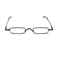 thumbnail image 2 of Mini Reading Glasses EYE ZOOM 2 Pack Metal Small Readers Light Portable Clip Case, Gunmetal, +3.00, 2 of 5