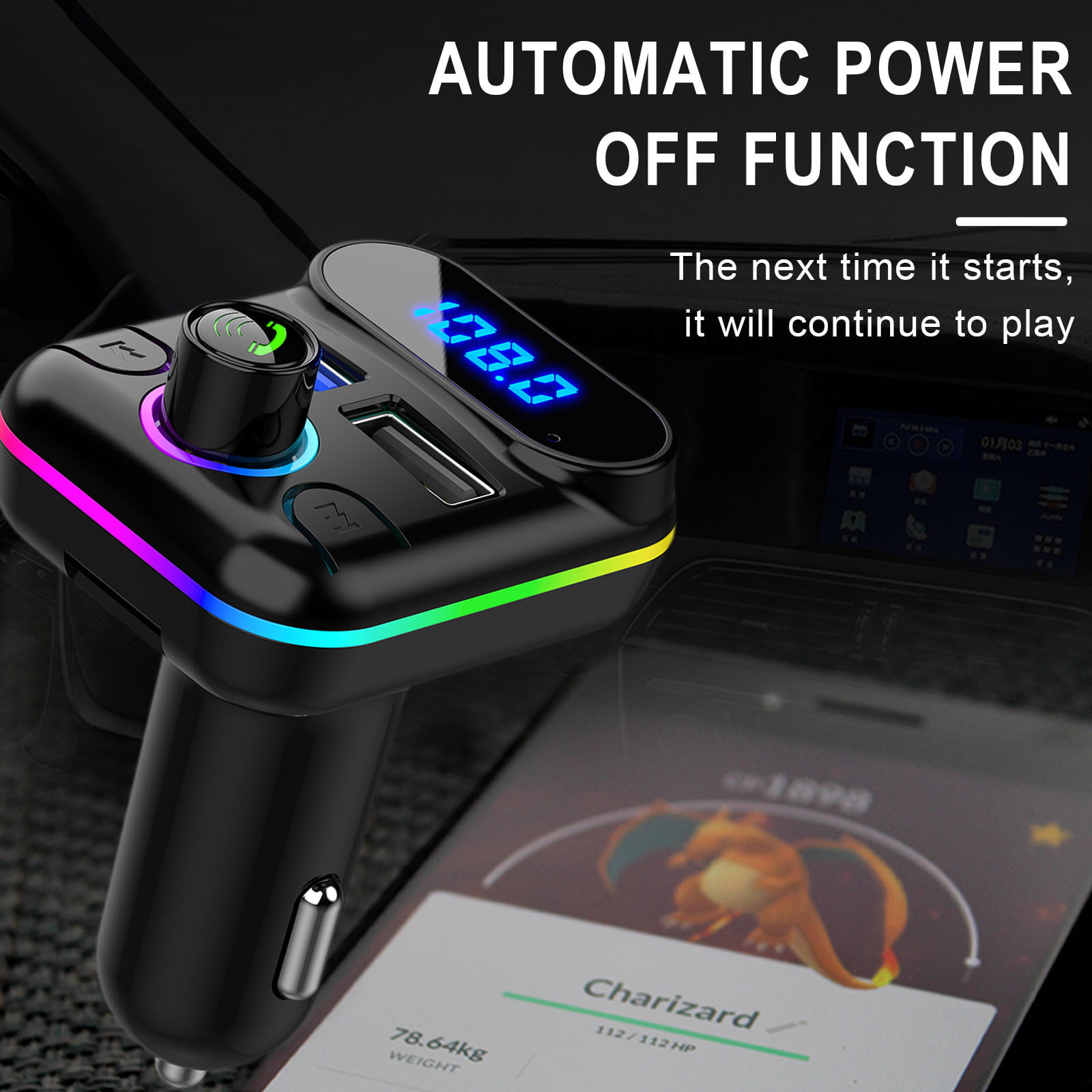Wmkox8yii M34 Car MP3 Car Bluetooth Transmitter Bluetooth Car Charger 