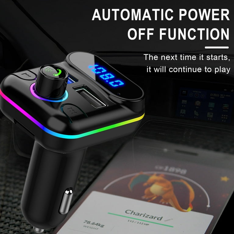 Avantree Roadtrip - Bluetooth Speaker & Wireless FM Transmitter Kit 2-in-1  for Cars with Hands-Free 6W Speakerphones, Built-in Mic, and Multipoint